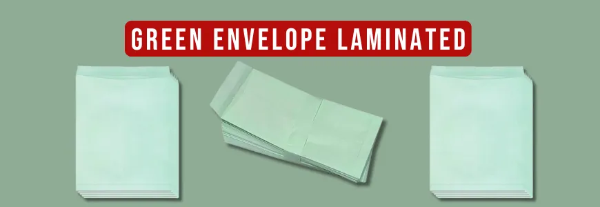 Green Envelope Laminated
